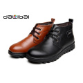 Billig $ 9 gute Qualität 2015 Winter warme High Cut Plüsch Leder Männer Schuhe